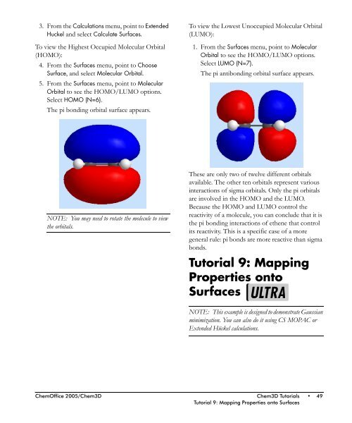 Chem3D Users Manual - CambridgeSoft