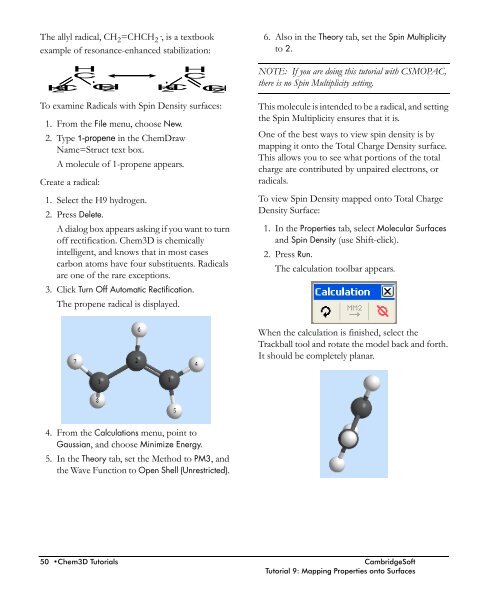 Chem3D Users Manual - CambridgeSoft