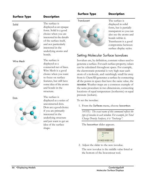 Chem3D Users Manual - CambridgeSoft