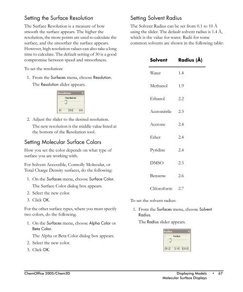 Chem3D Users Manual - CambridgeSoft