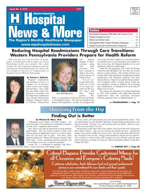 Pitts Hosp News 4 v3 - Western Pennsylvania Healthcare News