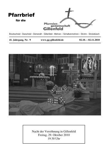 A chtung - Pfarreiengemeinschaft Gillenfeld