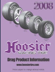 Drag tire price sheet - Official dealer of Hoosier drag tires