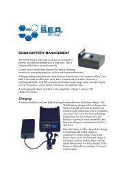 SE400 BATTERY MANAGEMENT