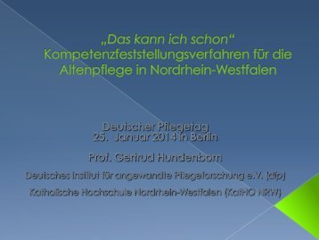 Hundenborn, Gertrud: Das kann ich schon - Deutsche Pflegetag