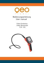 Bedienungsanleitung User manual - geo-FENNEL GmbH