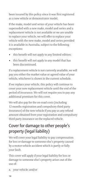 Motor Vehicle Insurance - Esanda