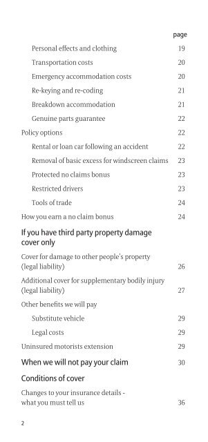 Motor Vehicle Insurance - Esanda