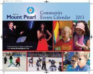 2013 Community Events Calendar - City of Mount Pearl