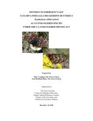 petition to emergency list taylor's (whulge) checkerspot - The Xerces ...