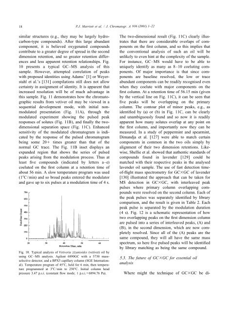 Gas chromatographic technologies for the analysis of essential oils