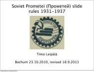 Soviet Prometei (Прометей) slide rules 1931-1937