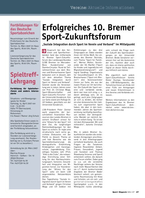 im Sport - Trenz AG