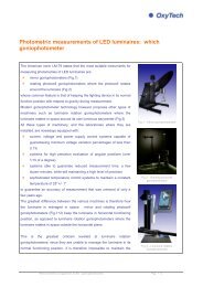 Photometric measurements of LED luminaires - Oxytech