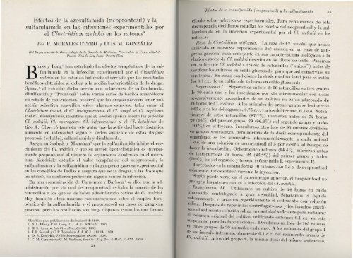 Efectos de la azosulfamida (neoprontosil) y la sulfanilamida en las ...