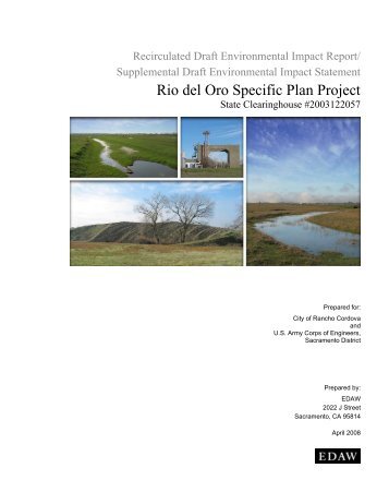 Rio del Oro Specific Plan Project - Sacramento District - U.S. Army