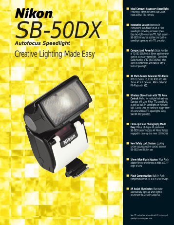 SB-50DX - Nikon Service-Manuals