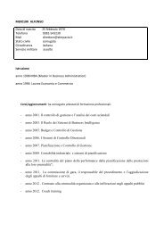 Curriculum vitae - federcasa lombardia