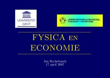 FYSICA en ECONOMIE