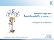 Beobachtungs- und Beurteilungsfehler erkennen - Dr. Kraus & Partner