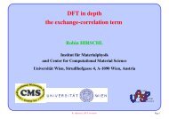 DFT in depth the exchange-correlation term - VASP