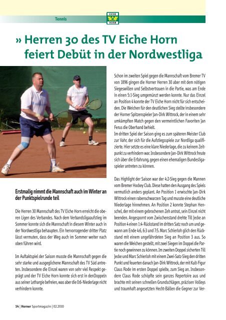 Horner Sportmagazin - Trenz AG