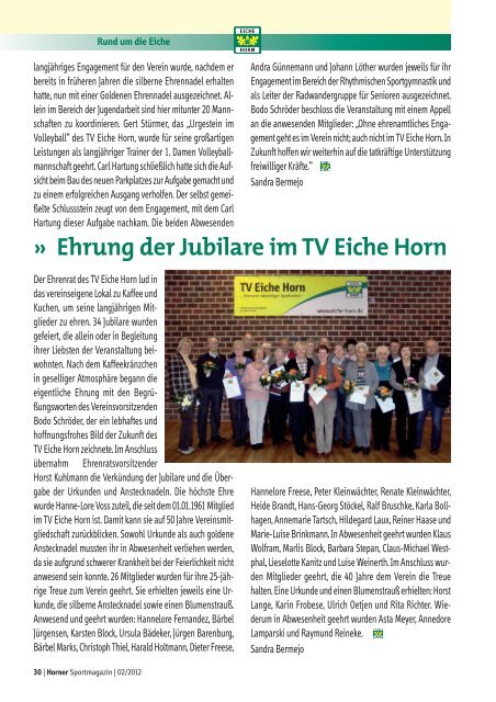 Horner Sportmagazin - Trenz AG