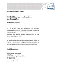 Azubis2010.pdf, Seiten 1-2 - Bayernoil Raffineriegesellschaft mbH