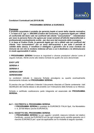 PROGRAMMA SERENA di EURONICS agg 21062010 stampato