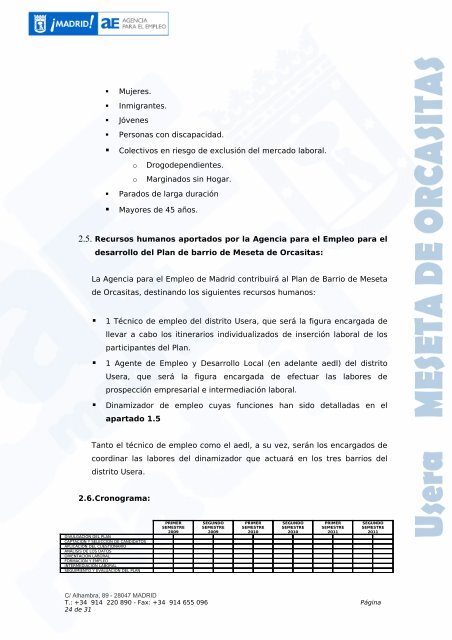 PLAN EMPLEO MESETA DE ORCASITAS.pdf - Federación regional ...