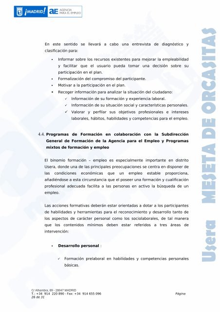 PLAN EMPLEO MESETA DE ORCASITAS.pdf - Federación regional ...