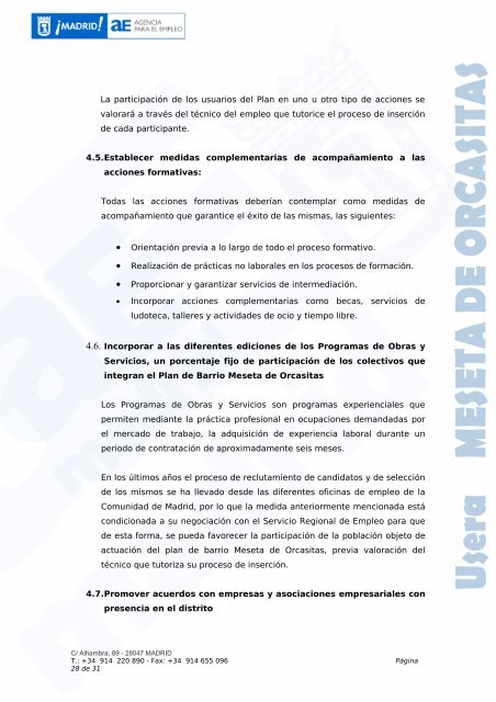 PLAN EMPLEO MESETA DE ORCASITAS.pdf - Federación regional ...