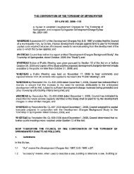 Springwater Development Charge By-Law - Township of Springwater