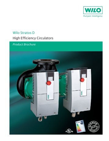 Wilo Stratos D High Efficiency Circulators - Wilo Canada Inc.