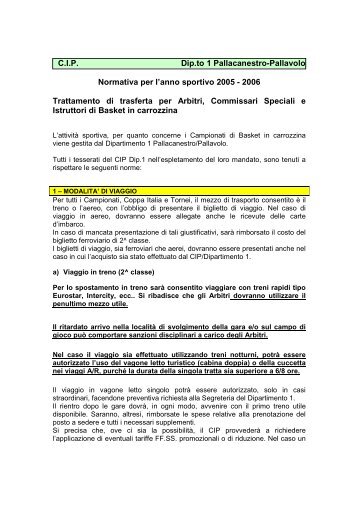 2006 Trattamento di trasferta per Arbitri, C - Comitato Italiano Arbitri ...