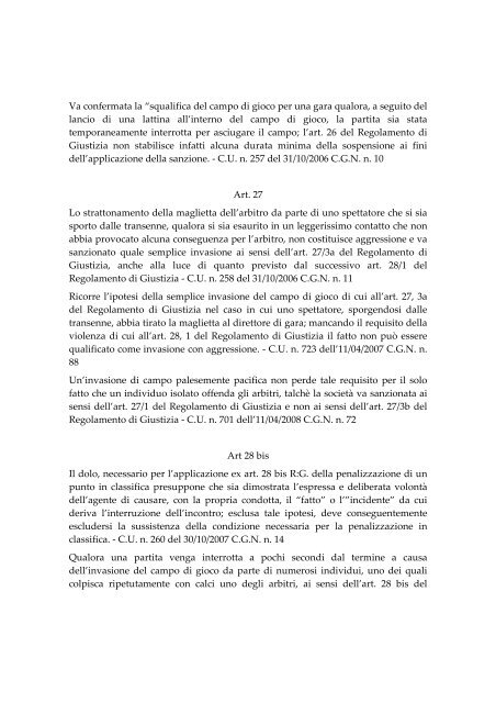 Massimario di Giustizia sportiva 2006-08.pdf - Comitato Italiano ...