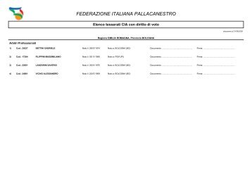 federazione italiana pallacanestro - Comitato Italiano Arbitri ...