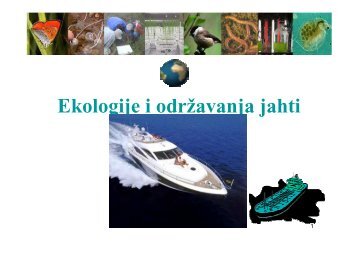 Ekologije i odrÅ¾avanja jahti