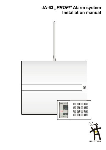 JA-63 âPROFIâ Alarm system Installation manual - Kawach