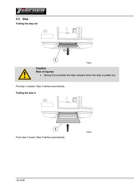 Operating instructions - Tischer Freizeitfahrzeuge