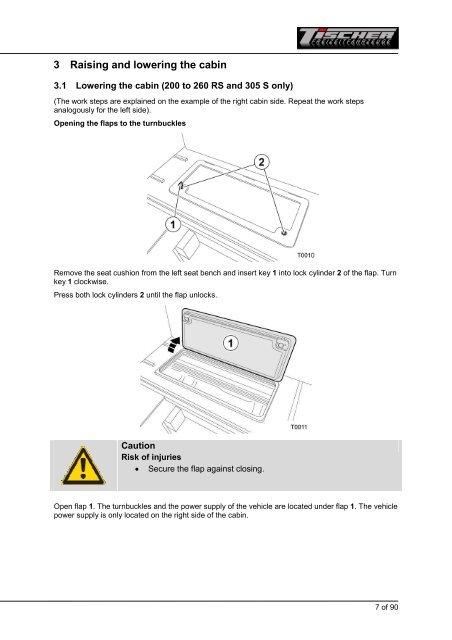 Operating instructions - Tischer Freizeitfahrzeuge