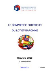 LE COMMERCE EXTERIEUR DU LOT-ET-GARONNE - Aquieco