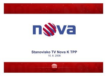 Stanovisko TV Nova K TPP - DVBTshop.net