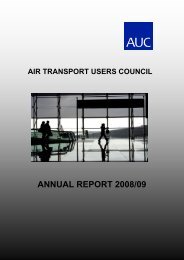 Complaints and enquiries - Air Transport Users Council
