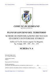 Scheda 6 - Comune di Sedriano