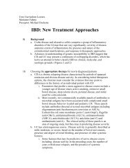 IBD: New Treatment Approaches