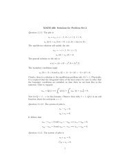 MATH 300: Solutions for Problem Set 2 Question 2.5.7: The ... - pacific
