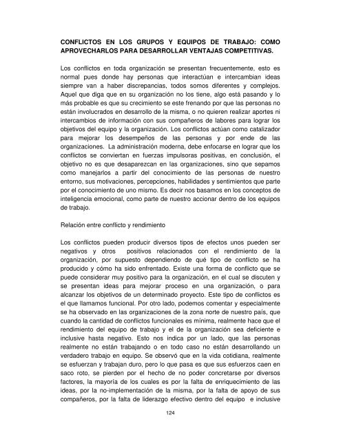 Conflictos, NegociaciÃ³n y Trabajo en Equipo - Universidad Nacional ...