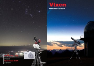 Vixen Telescope Catalog 2013 - Vixen Optics