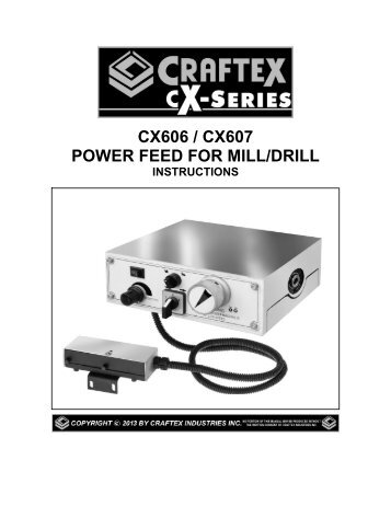 CX606 / CX607 POWER FEED FOR MILL/DRILL - Busy Bee Tools